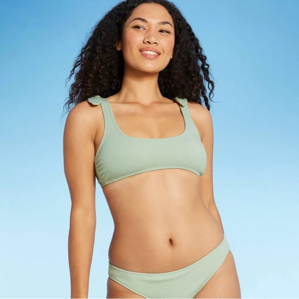 Xhilaration Light Sage Green Bikini Set